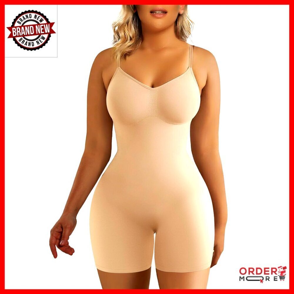 Tummy Control Bodysuit Butt Lifter Mid Thigh Shapewear Seamless Sculpting